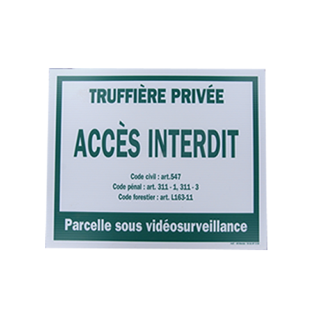 pancarte truffière privée