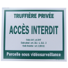 pancarte truffière privée