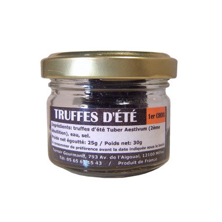 Truffes d'été 1er choix brossées 25g
