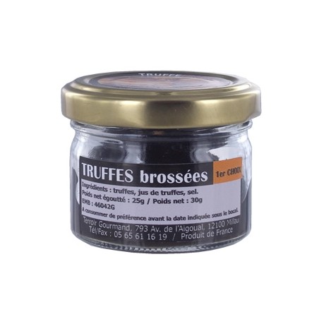 truffes noires brossées 1er choix