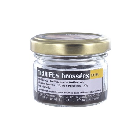 Truffes noires brossées extra