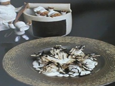 Ailerons de volailles aux truffes noires et champignons blancs