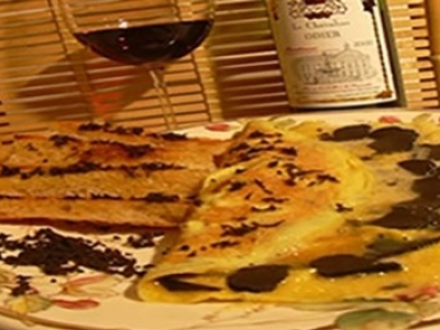 Omelette aux truffes noires