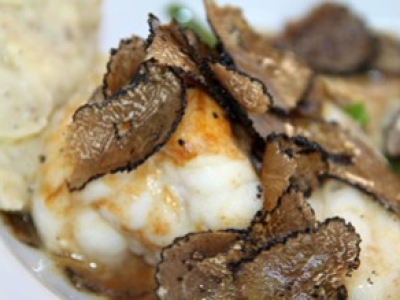 Lotte et purée à la truffe noire
