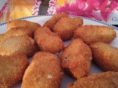 Croquettes d'aligot de l'Aubrac a la truffe noire