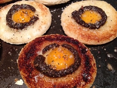 Croustillants d'œufs de caille truffés