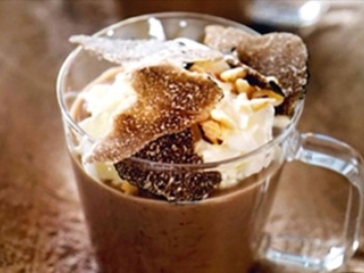 Cappuccino de châtaignes et truffes de Bourgogne